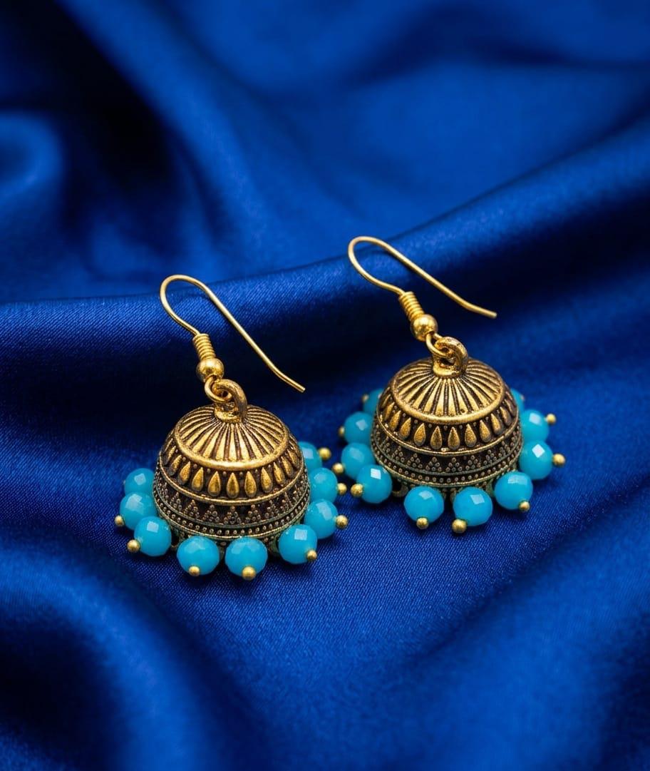 Elegant Traditional Jhumka Earrings – Premium Ethnic Jewelry for Women