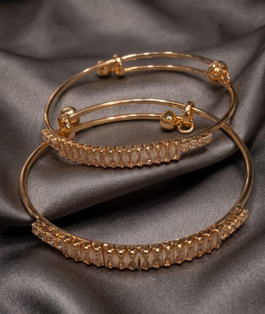 Luxury Ruby Crystal Adjustable Bracelet Set for Women