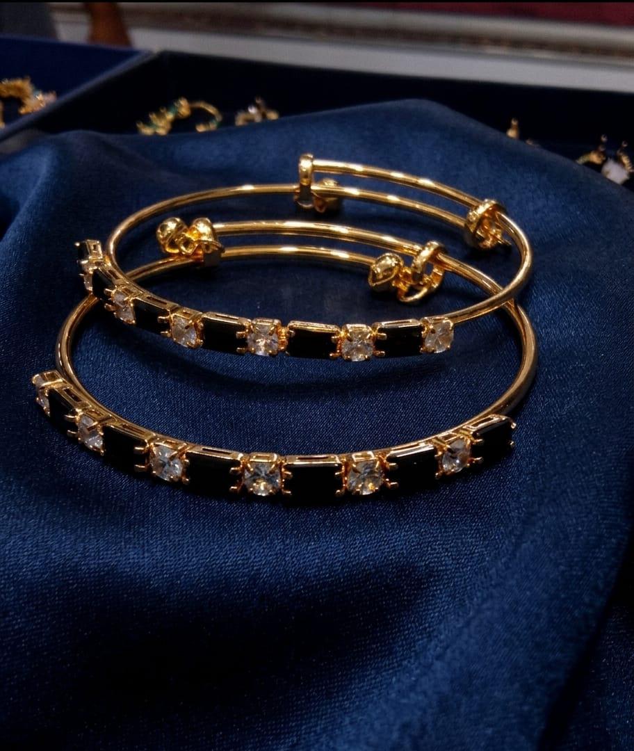 Luxury Ruby Crystal Adjustable Bracelet Set for Women